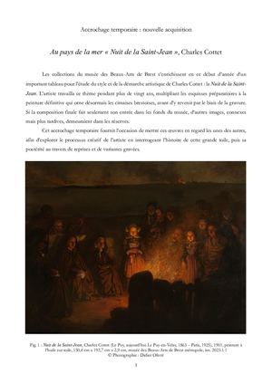 Au pays de la mer « Nuit de la Saint-Jean », Charles Cottet