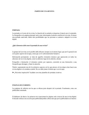 Partes De Una Revista