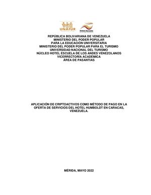 Informe N°1704 Pasantia Administrativa Trabajo De Grado 2022