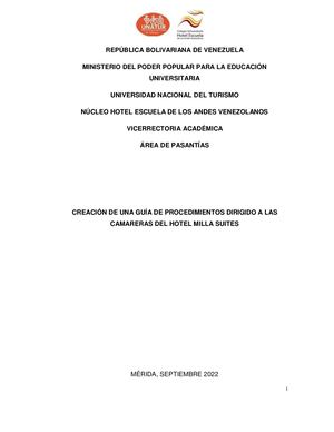 Informe N°1708 Pasantia Administrativa Trabajo De Grado 2022