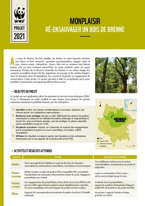 Fiche du projet Monplaisir WWF