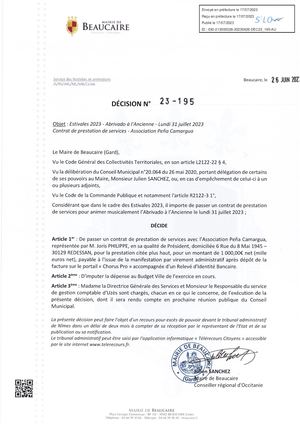 Fichier Parution Des Décisions 23 195 à 23 217 Du 17 07 2023