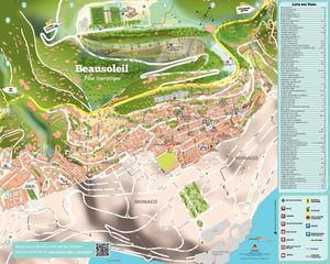 Plan touristique de Beausoleil