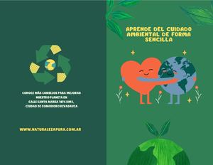 Folleto Díptico De Cuidado Ambiental Rearte, Brenda