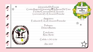 Evaluación en educación preescolar