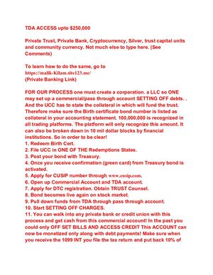 Tda Birth Certificate Bond Instructions Compress