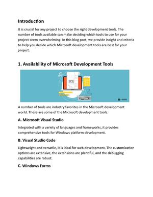 What Is The Best Microsoft Development Tool To Use For Your Project