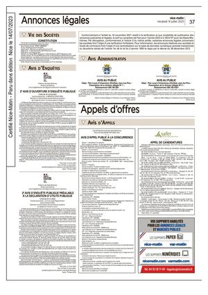 Avis Nice Matin - RA12023