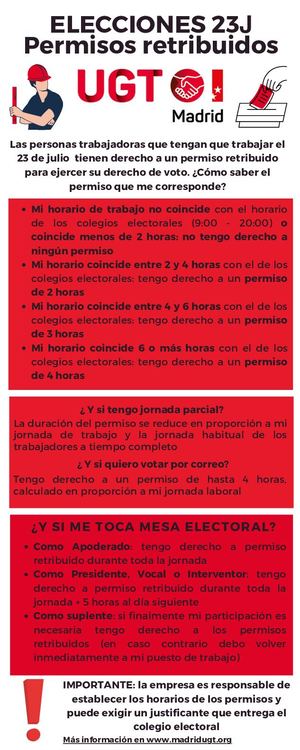 Permisos Retribuidos Elecciones 23J