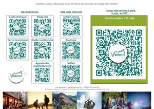 Affiches Qr Code 2023 - Brochures Verdon Tourisme