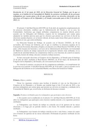 Normativa Elecciones 23j