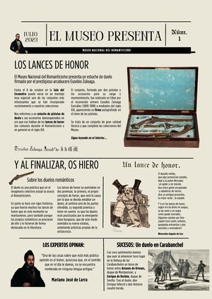 "Y al finalizar, os hiero". Sobre los duelos románticos