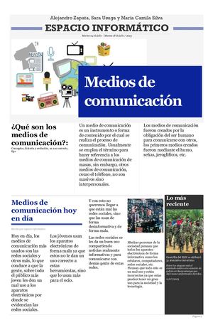 Periódico Medios De Comunicación