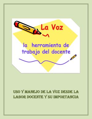 Calaméo - Uso Y Manejo De La Voz En La Labor Docente