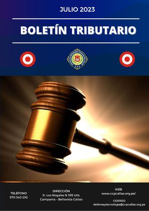 Boletín Tributario Julio 2023
