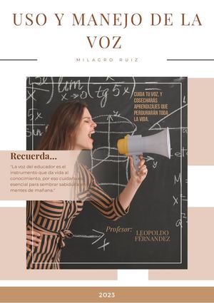 Trabajo Final Uso Y Manejo De La Voz
