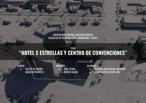 Portafolio Hotel 5 Estrellas Y Centro De Convenciones Taller V