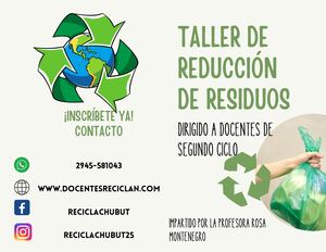 Folleto Díptico Taller De Reciclaje De Residuos