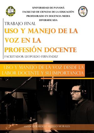 Uso Y Manejo De La Voz Desde La Labor Docente Y Su Importancia Revista Digital Interactiva