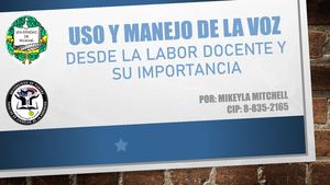 Calaméo - Uso y Manejo De La Voz desde la Labor Docente y su Importancia