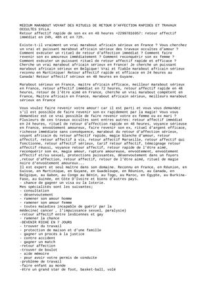 Rituel de retour affectif rapide efficace en 72h Tel/whatsapp:+22997816957