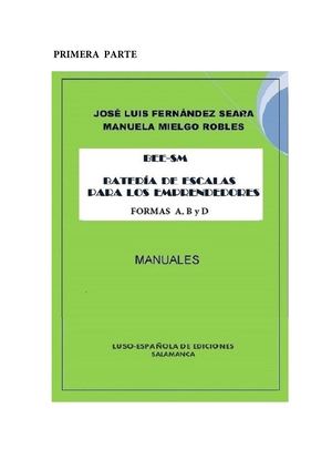 Batería De Escalas Abd y C del Emprendimiento