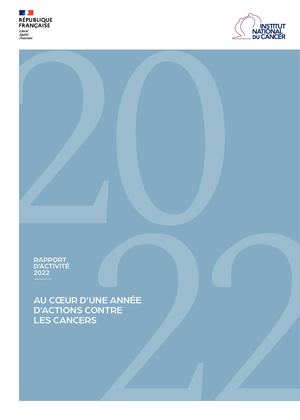 Rapport d'activité INCa