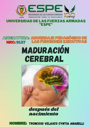 Maduración Cerebral