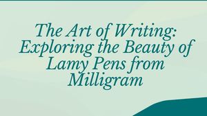 The Art Of Writing Exploring The Beauty Of Lamy Pens From Milligram