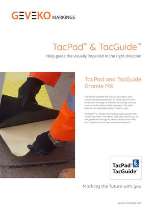 Tactile Markings - TacPad & TacGuide Granite MX
