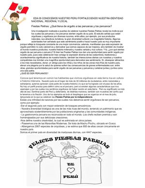 Orgullosos De Ser Peruano