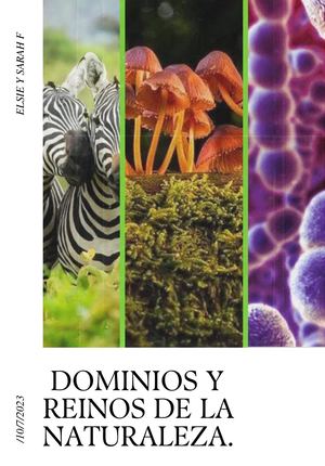 Dominios Y Reinos De La Naturaleza