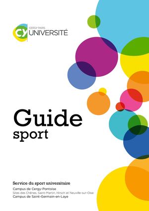Guide sport CY