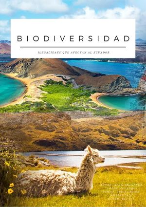 Biodiversidad ilegalidades que afectan al Ecuador