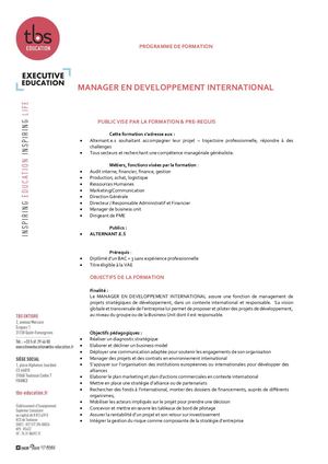 TBS Programme MDI 23 25 Alternance