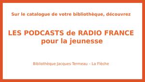 Podcasts Radio France