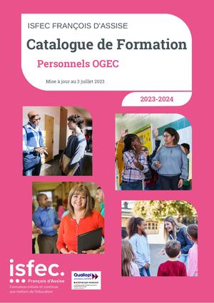 2023 Catalogue Formation Personnel Ogec