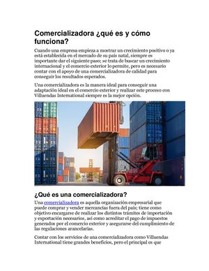 Comercializadora ¿Qué Es Y Cómo Funciona