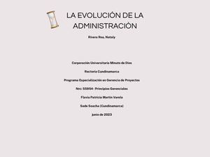 Línea De Tiempo Administración