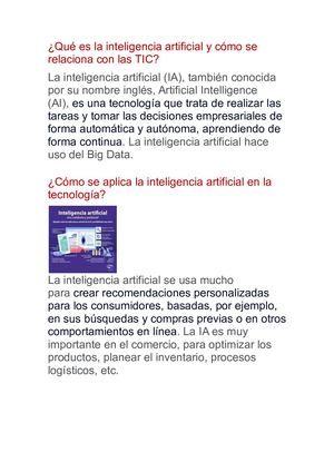 Qué Es La Inteligencia Artificial Y Cómo Se Relaciona Con Las Tic