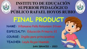 Producto Final Ingles