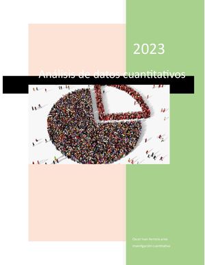 Análisis De Datos Cuantitativos