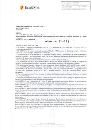 Fichier Parution Décision 23 221 Du 20 07 2023