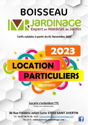 Tarifs Location Particulier 2023 Imprimeur