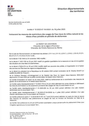 230722 Arr Restrictions N°5 Ide