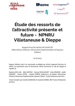 Attractivité NPNRU Villetaneuse et Dieppe_EUP_2023