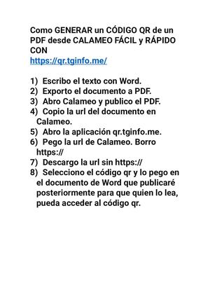 Qr Telegram Como Generar Un Código Qr De Un Pdf Desde Calameo Fácil Y Rápido Con Qrtginfo Me
