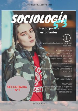 Revista Sociología 5°3 Agosto