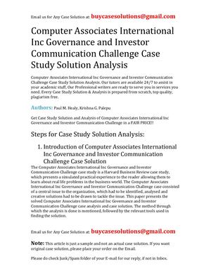 Calaméo - Computer Associates International Inc Governance And Investor ...