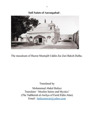 Sufi Saints Of Aurangabad